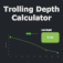 Trolling depth calculator app logo
