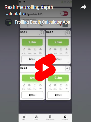 Trolling Depth Calculator - Trolling App - Video 2